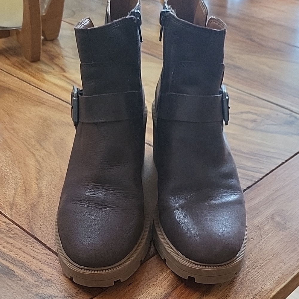 Women's Brown Leather Ankle Boots